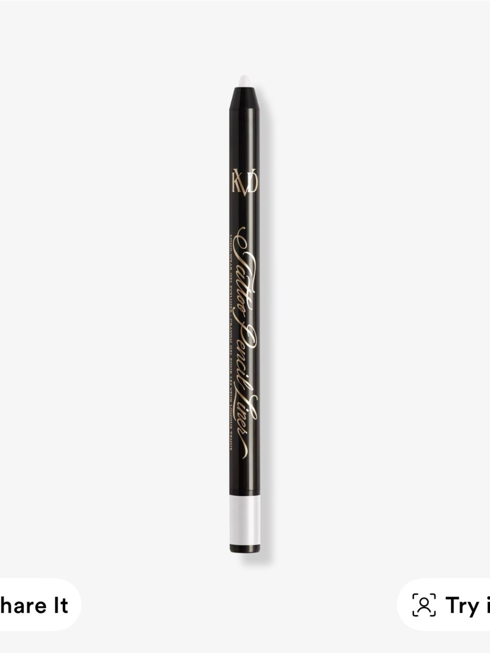 Tattoo Pencil Liner Waterproof Long-Wear Gel Eyeliner in Pearlspar White *NEW